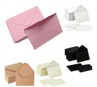 Shein 10/50/100 piezas Sobres para tarjetas de regalo, Mini sobres de 4 x 2.75 pulgadas, Fundas de papel de 120 g/m² para tarjetas de visita, a granel, Bols