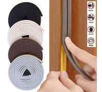 Shein 10 metros Tira de sellado a prueba de viento para puertas y ventanas - Tira de goma autoadhesiva de aislamiento, tira de puerta impermeable, tira de a