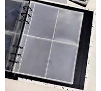Shein 10 piezas/20 piezas/30 piezas Fundas transparentes para carpetas A5, recambios de páginas interiores transparentes de alta definición de doble cara, p