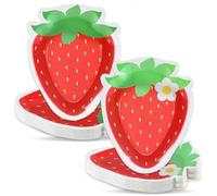 Shein 10 piezas/20 piezas/40 piezas/50 piezas, Servilletas de fiesta con estampado de fresas rojas, decoraciones para fiestas de primer cumpleaños con tema