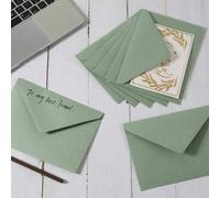 Shein 10 piezas/30 piezas/50 piezas Sobres adecuados para invitaciones de boda, tarjetas de felicitación, invitaciones de cumpleaños, Navidad