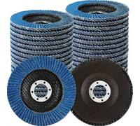 Shein 10 piezas de discos de lijado de 4-1/2" para esmeriladora angular, con granos 60/80, para eliminar óxido y pulir metal, almohadillas abrasivas de esme