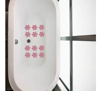 Shein 10 piezas de pegatinas antideslizantes con diseño floral para piso interior, decoración minimalista y práctica multiusos para el hogar, el baño, decor