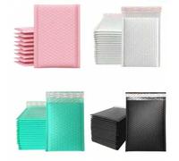 Shein 10 piezas de sobres con burbujas de colores variados, sobres acolchados con burbujas, sobres impermeables, envoltura de burbujas para envío de anuncio
