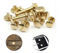 Shein 10 piezas de tornillos de latón - remaches dorados, decoración con brillo, inspiración de mago, perfecto para fiestas de carnaval, adecuado para carte