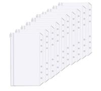 Shein 10 piezas Set de bolsas transparentes con 6 agujeros para documentos O 2 sets de 10 piezas bolsas A6 O 5 sets de bolsas A6, Regreso a la escuela, Útil