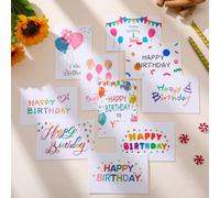 Shein 10 piezas Tarjetas de felicitación con gráfico de letras y sobre, para Vuelta al Colegio, Día de San Valentín