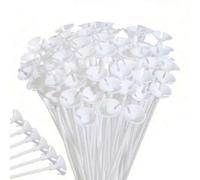Shein 10 piezas Varillas para globos blancos - Varillas de plástico para globos de fiesta adecuadas para bodas, cumpleaños, Navidad y otras ocasiones (32cm/
