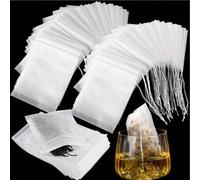 Shein 100/200 piezas Bolsas de té desechables con cordón y sello - Filtro de especias no tejido para infusión de té - Infusión conveniente y sin problemas,