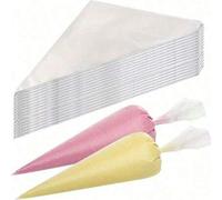 Shein 100/200 piezas Bolsas desechables para manga pastelera, adecuadas para decoración de pasteles - perfectas para manga, glaseado y galletas - herramient