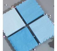 Shein 100/200 piezas Servilletas desechables con forma de abanico, de 5 x 5 pulgadas, adecuadas para cenas, bodas, fiestas de cumpleaños, baby shower, servi