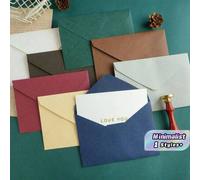 Shein 100/50/10 piezas Sobres con textura de lino blanco, sobres para invitaciones de boda, sobres para empaquetar tarjetas/cartas/postales