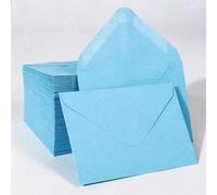 Shein 100 piezas/50 piezas/20 piezas/1 pieza Sobres mini de papel kraft, sobres de papel kraft marrón adecuados para tarjetas de regalo y tarjetas de presen