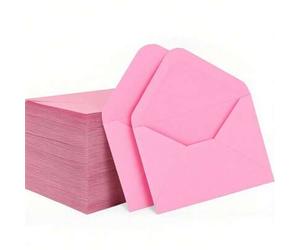 Shein 100 piezas/50 piezas/20 piezas/1 pieza Sobres mini de papel kraft, sobres de papel kraft marrón adecuados para tarjetas de regalo y tarjetas de presen