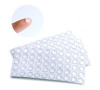 Shein 100 Piezas Almohadilla De Cojín Transparente, Diámetro De 8,5 Mm, Parachoques De Goma Autoadhesivos Para Cajones, Tapa De Mesa De Vidrio, Muebles Pequ