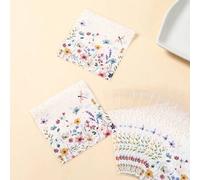 Shein 100 piezas Bolsas de regalo con flores coloridas, bolsas autosellantes para regalos de fiesta de cumpleaños de niña, decoraciones para baby shower, ga