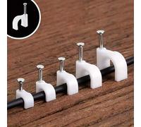 Shein 100 piezas de abrazaderas de cable de acero, adecuadas para fijar cables de 4/5/6/7/8/9/10mm