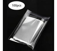 Shein 100 Piezas de bolsas de plástico transparente autoadhesivas y resellables para el envasado a gran escala de pequeños regalos, recuerdos de fiesta y ju