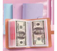 Shein 100 piezas Estilo sobre Libreta de ahorros, Álbum de billetes, Álbum de colección de monedas, Álbum de colección de efectivo, Organizador de ahorros,