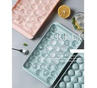 Shein 100 piezas Molde para hacer bolas de hielo azules con tapa, adecuado para congelar bolas de hielo para cócteles y bebidas. Nota: Si el producto emite