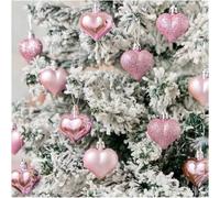 Shein 12 Colgantes de Bola con Forma de Corazón, Día de San Valentín, Temporada de Bodas, Decoraciones para Salón/Dormitorio/Sala de Estar en Temporada de B