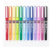 Shein 12 Colores Bolígrafos de Gel Líquido, Bolígrafos de Tinta Colorida, Bolígrafos de Dibujo Graffiti de Oficina, Bolígrafos Coloridos para Estudiantes, A