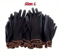 Shein 12 pares de guantes de trabajo antideslizantes, antiestáticos y duraderos, adecuados para jardinería y operaciones de en trabajos de carpintería