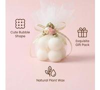 Shein 12 piezas/24 piezas Mini velas aromáticas en forma de cubo de burbujas - Velas de cera de soja en forma de cubo, velas decorativas para el hogar, set
