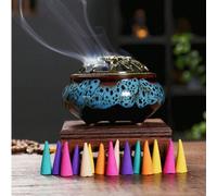 Shein 120/180 piezas Conos de incienso tipo pagoda, incienso de reflujo, incienso cónico tailandés, incienso fragante, incienso sanitario, pellets de incien