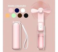 Shein 1200mAh Ventilador Mini Plegable Multifuncional - Enfriador de Aire Portátil Recargable, Ideal para Uso Doméstico y Esenciales de Viaje