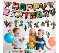 Shein 13 piezas Decoraciones de fiesta de cumpleaños con tema de , banderines colgantes, suministros para fiestas en el hogar, adecuados para Halloween, Nav