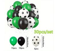 Shein 140 piezas/130 piezas/126 piezas/30 piezas Juego de arco de globos de fiesta de fútbol en el jardín, kit de arco de globos con temática de blanco, ver