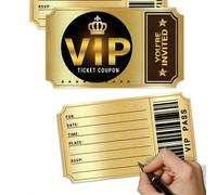 Shein 15/30 piezas Tarjetas de invitación VIP para Navidad, Boda, Fiesta de Cumpleaños, Invitaciones de Fiesta VIP con tema de Película, Tarjetas de Invitac