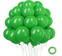 Shein 15/45/100 piezas Globos de látex verdes de 5/10/12 pulgadas Globos de helio para cumpleaños, graduación, baby shower, boda, decoración de fiesta festi