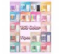 Shein 153/72 piezas Juego de bolígrafos y cuadernos, Bolígrafos de acuarela coloridos para garabatear, Adecuado para dibujar, hacer diarios, marcar, esencia
