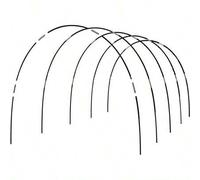 Shein 18 Piezas / 30 Piezas Aros De Invernadero Y Marco De Aros De Jardín Para Soporte De Túneles De Jardinería Estable, Platabanda De Granja De Jardín. Inv