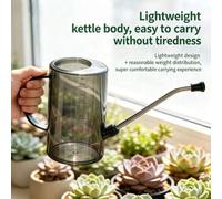 Shein 1L/2L Capacidad Regadera de interior con pico largo y asa, Pequeña regadera de jardinería, Adecuada para suculentas, flores y plantas en maceta