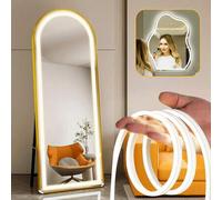 Shein 1m/2m/3m/4m/5m Tira de luces LED, Luz de neón, USB 5V regulable, interruptor sensor táctil, cinta de neón de silicona flexible, impermeable, adecuado