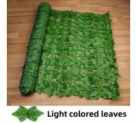 Shein 1m/3 metros Panel de cerca de hojas verdes artificiales, pantalla de cerca de imitación, adecuado para decoración de jardín, balcón y exterior del hog