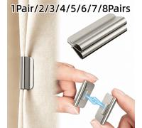 Shein 1Par/2/3/4/5/6/7/8Pares Clips Magnéticos para Cortinas, Pines de Cierre Magnético para Cortinas Mantienen las Cortinas Cerradas, Evitan la Fuga de Luz