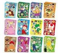 Shein 1set/12pcs S-Uper Pegatinas de Dibujos Animados para Niños Suministros para Fiestas DIY Pegatinas Hechas a Mano, El Regalo Perfecto para Vacaciones pa