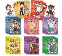 Shein 1set/8 piezas Pegatinas de Rompecabezas Interactivo Padre-Hijo de Dibujos Animados Anime Paw Patrol para Niños, Pegatinas Decorativas Perfectas, Regal