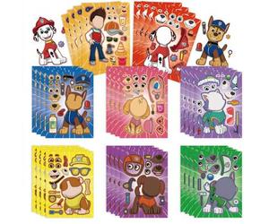 Shein 1set/8 piezas Pegatinas de Rompecabezas Interactivo Padre-Hijo de Dibujos Animados Anime Paw Patrol para Niños, Pegatinas Decorativas Perfectas, Regal
