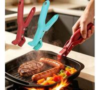 Shein 2/1 pieza Clip resistente al calor, Pinza para tazón/plato, Pinza para bandeja de hornear | Soporte de cocina antideslizante y de fácil agarre adecuad