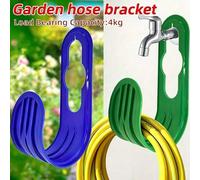 Shein 2/1 piezas Soporte de pared para manguera de jardín con capacidad de carga de 4kg, adecuado para patio exterior, patio y césped, gancho para manguera
