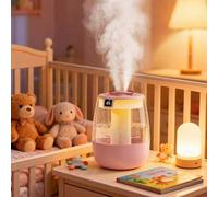 Shein 2,2L Humidificador de dormitorio, difusor de aromas eléctrico para el hogar, vaporizador de aceites esenciales para aromaterapia, alimentado por USB,
