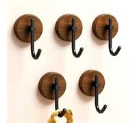 Shein 2/3 piezas Ganchos de pared de madera, Ganchos para abrigos, Ganchos para toallas, Estante de almacenamiento, Ganchos de madera montados en la pared,