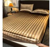 Shein 2/3 Piezas Juego de Ropa de Cama de Satén de Lujo, Juego de Ropa de Cama, Juego de Sábanas, Juego de Cubrecamas, Juego de Cubiertas de Polvo de unicol