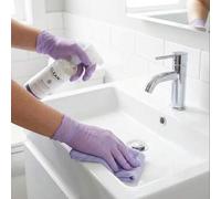 Shein 2/30/60/98 pares, guantes transparentes morados, sin látex y sin polvo, adecuados para cocinas, baños, manipulación de alimentos, tatuajes, belleza, t