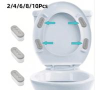 Shein 2/4/6/8/10 piezas Protectores de borde de cojín para asiento de inodoro, con fuerte amortiguación y función adhesiva, adecuados para la instalación de